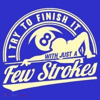 Retro Funny 8 Ball Finish It Few Strokes Pool Billiards Gift Long Sleeve Shirt thumb 2