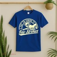 Retro Funny 8 Ball Finish It Few Strokes Pool Billiards Gift T-Shirt thumb 2