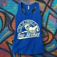 Retro Funny 8 Ball Finish It Few Strokes Pool Billiards Gift Women's Tank Top thumb 3