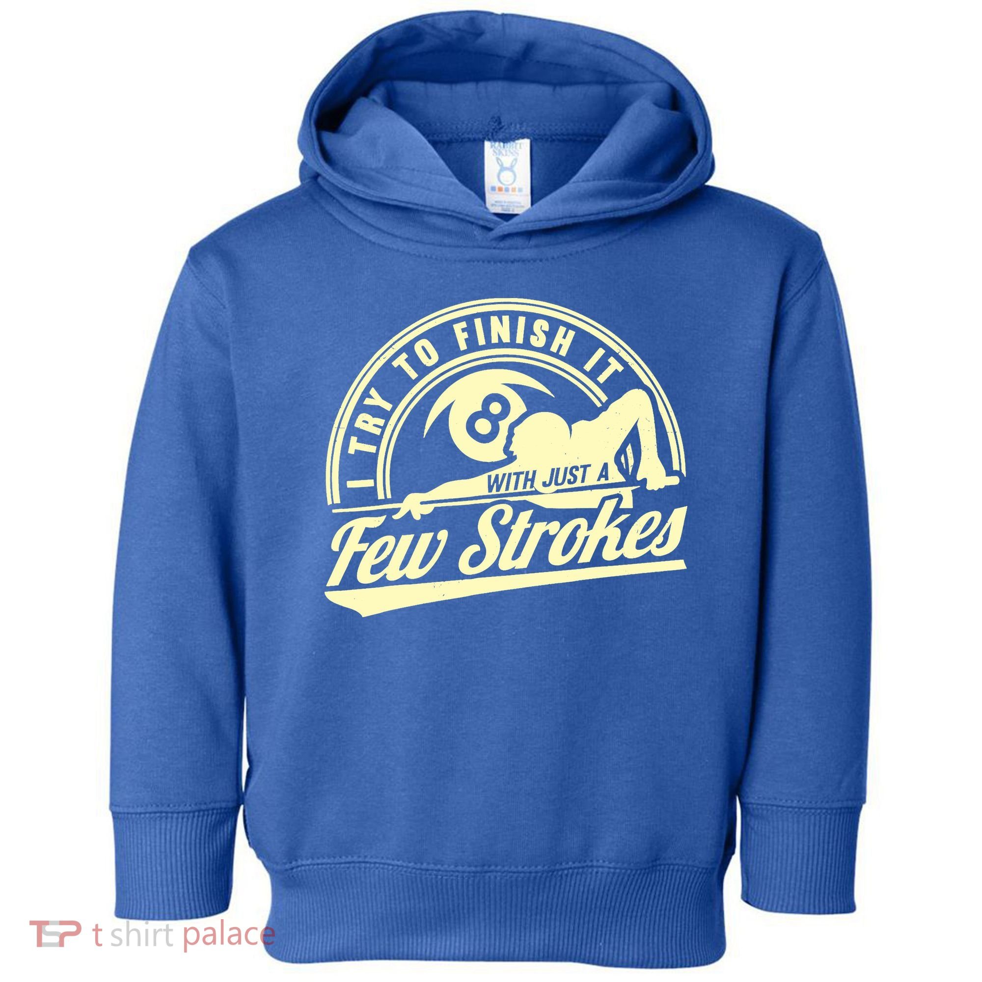 Retro Funny 8 Ball Finish It Few Strokes Pool Billiards Gift Toddler Hoodie