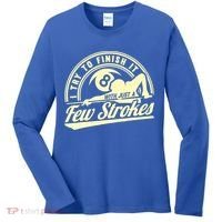 Retro Funny 8 Ball Finish It Few Strokes Pool Billiards Gift Women's Long Sleeve Shirt thumb 0
