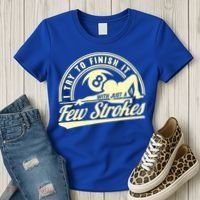 Retro Funny 8 Ball Finish It Few Strokes Pool Billiards Gift Women's T-Shirt thumb 3