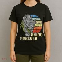Rhino Forever Animal Whisperer Rhinoceros Safari Animal T-Shirt thumb 4
