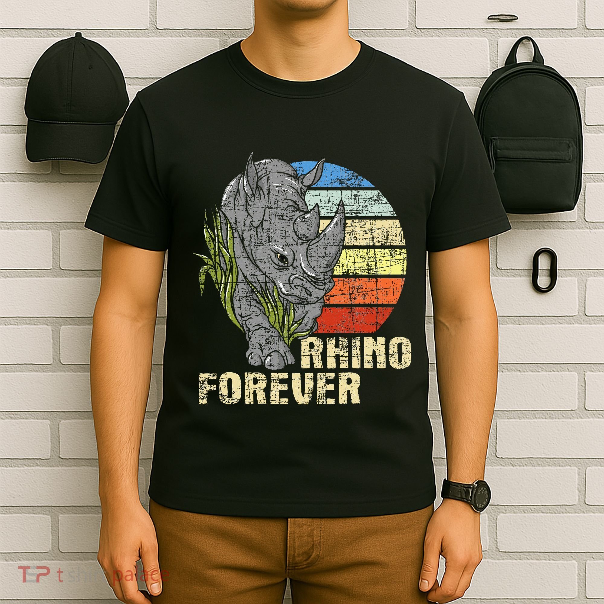 Rhino Forever Animal Whisperer Rhinoceros Safari Animal T-Shirt
