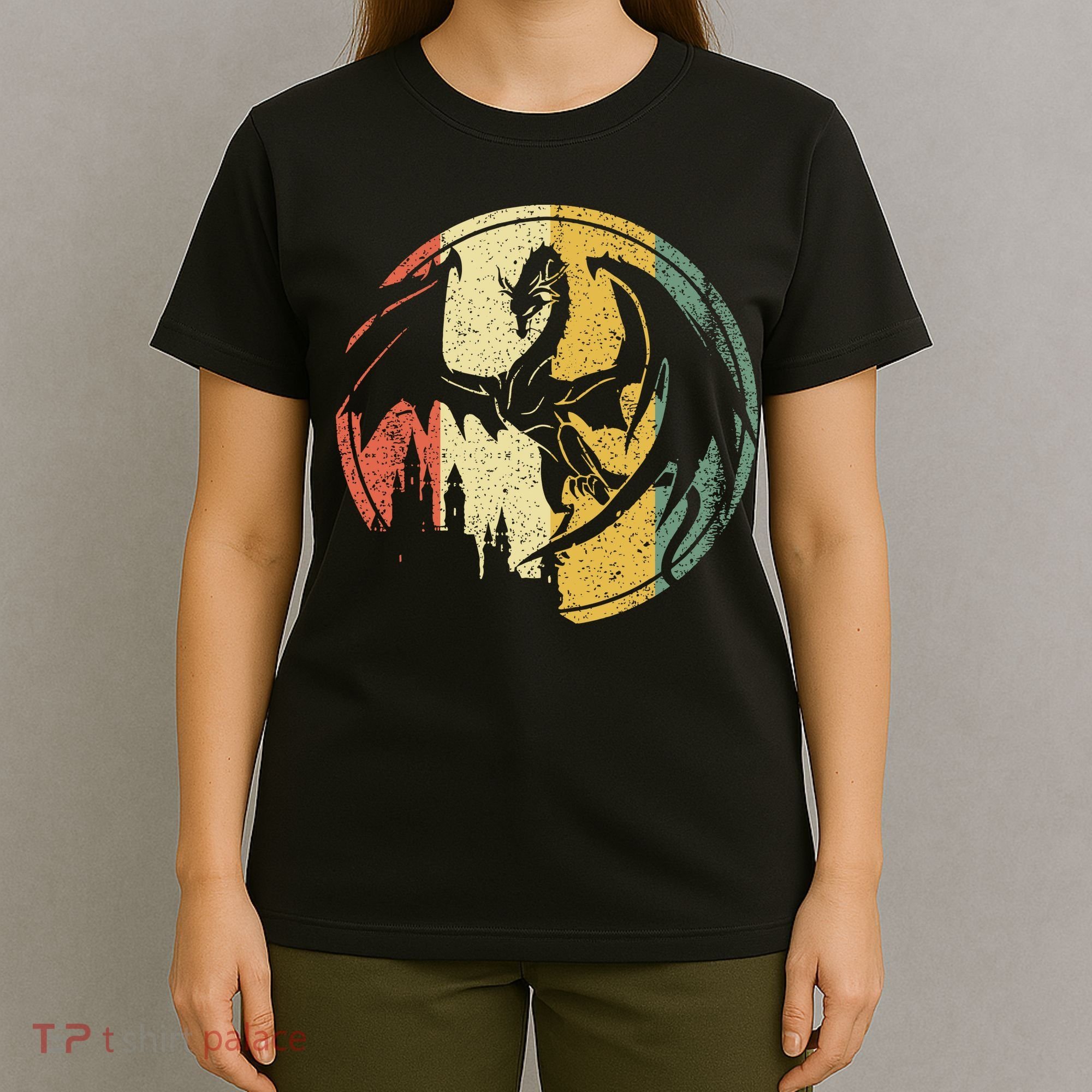 RPG Fantasy Anime Dragon Tabletop Board Game Gamer Gaming T-Shirt
