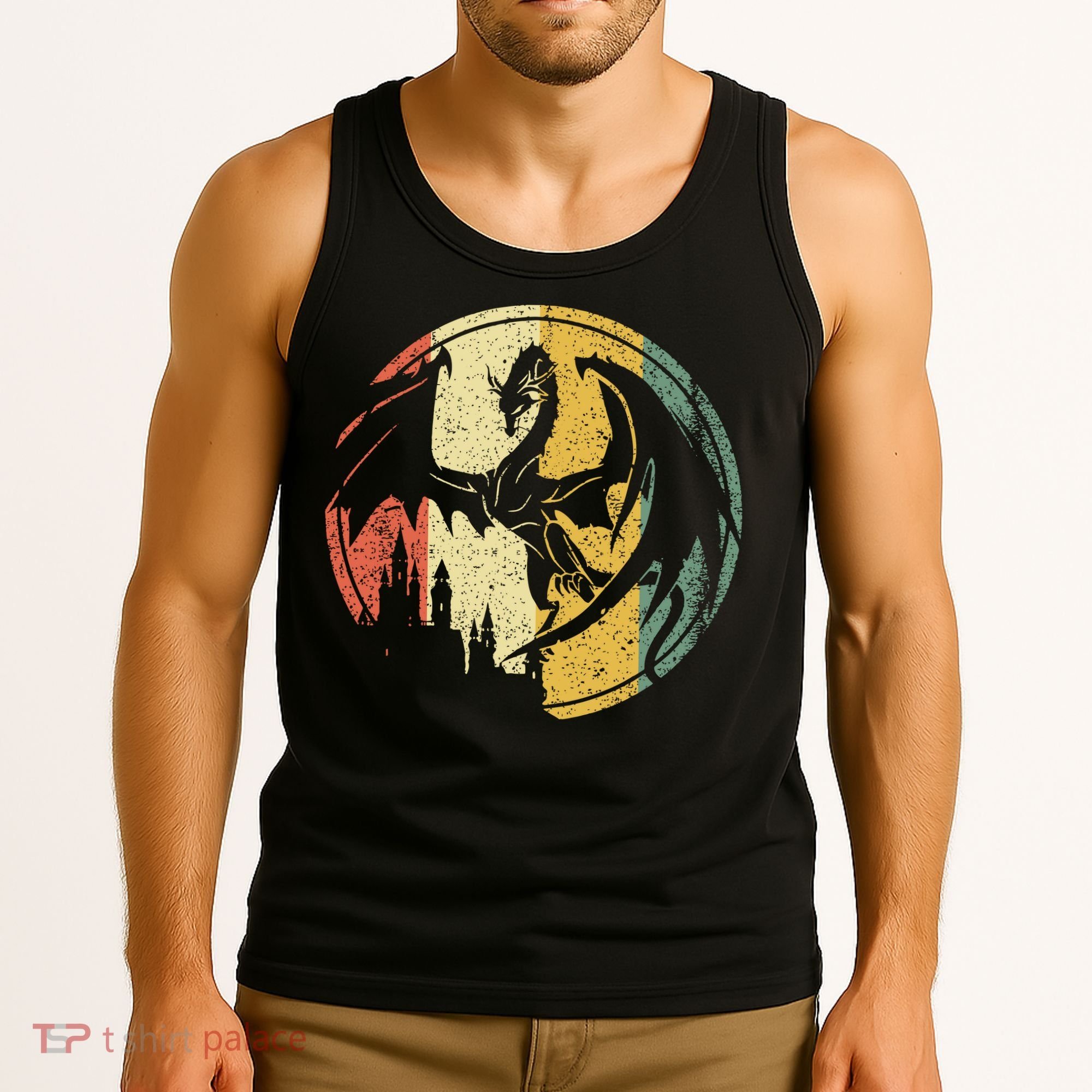 RPG Fantasy Anime Dragon Tabletop Board Game Gamer Gaming Tank Top