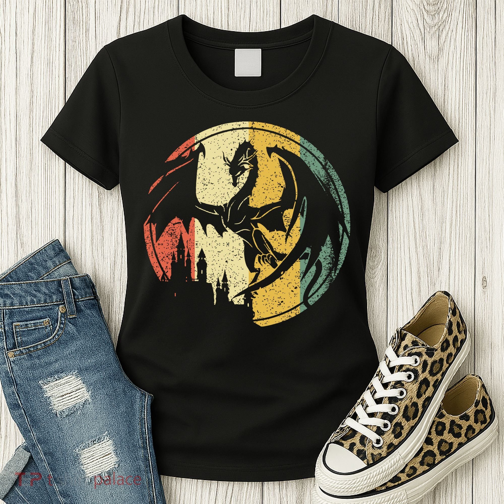 RPG Fantasy Anime Dragon Tabletop Board Game Gamer Gaming Women's T-Shirt