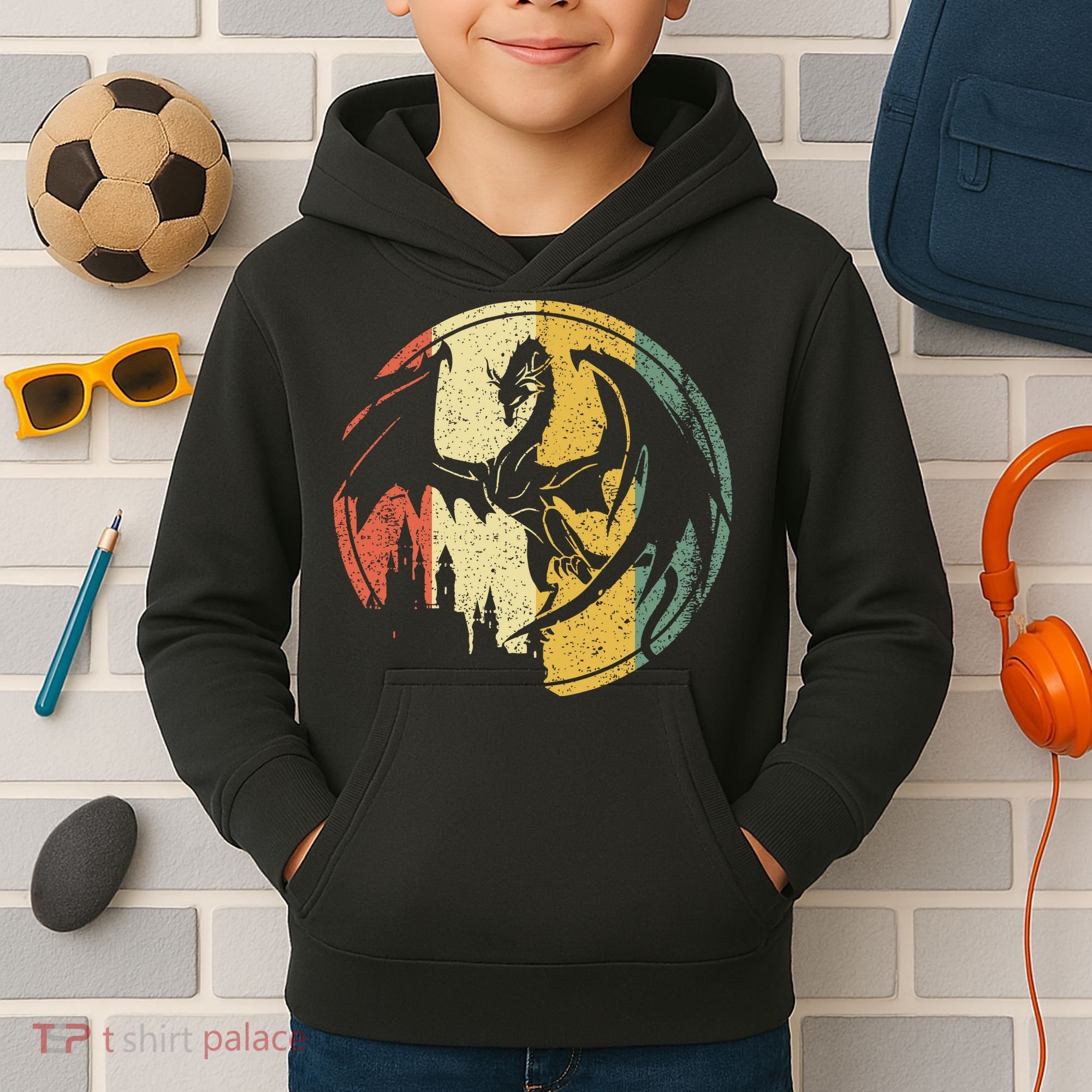 RPG Fantasy Anime Dragon Tabletop Board Game Gamer Gaming Kids Hoodie