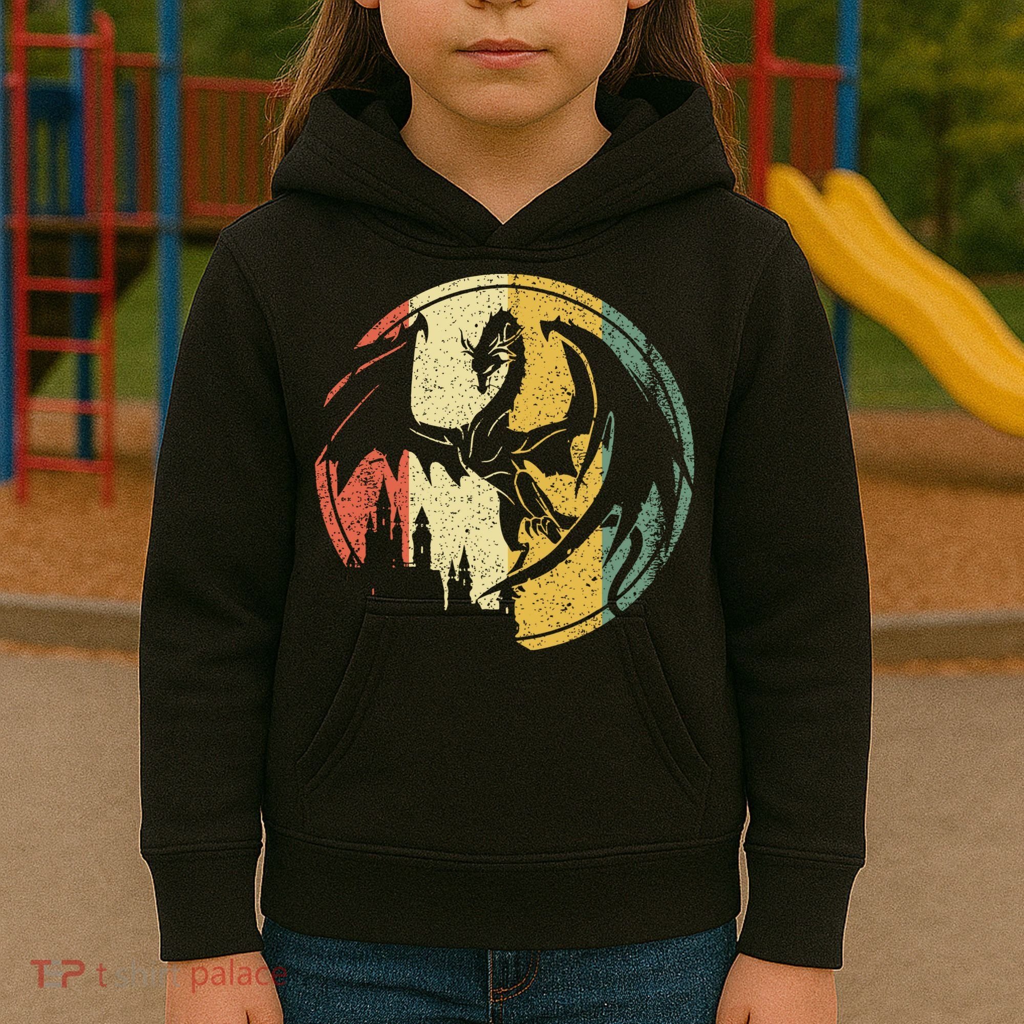 RPG Fantasy Anime Dragon Tabletop Board Game Gamer Gaming Kids Hoodie