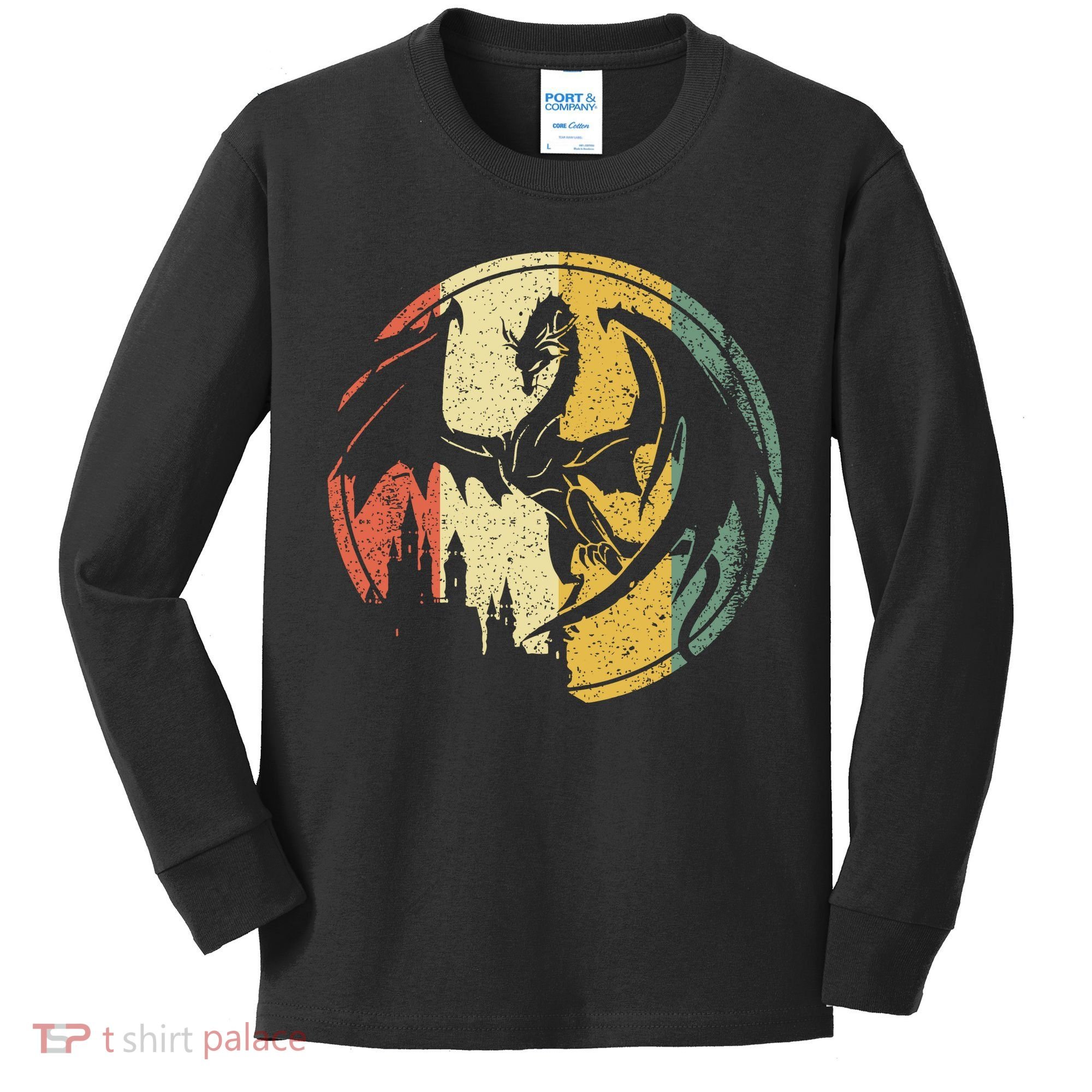 RPG Fantasy Anime Dragon Tabletop Board Game Gamer Gaming Kids Long Sleeve Shirt