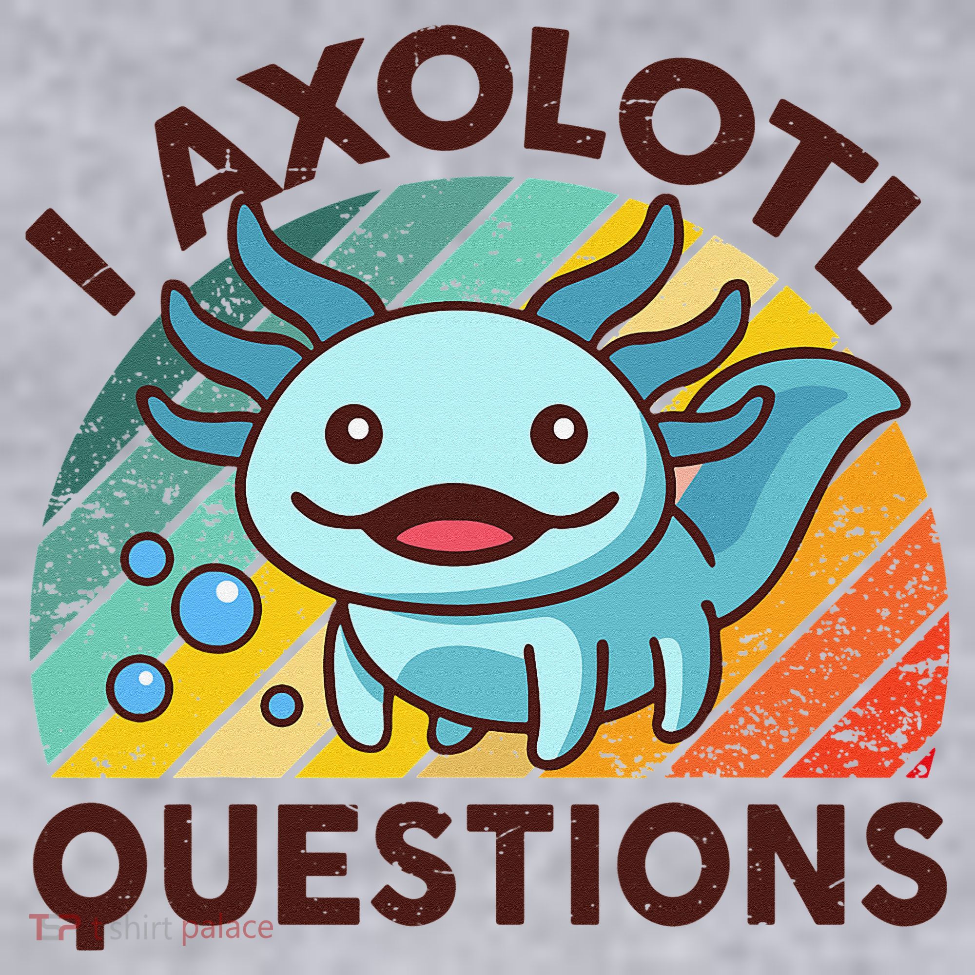 Retro Funny Axolotl I Axolotl Questions Cute Axolotl Women's Sweatshirt
