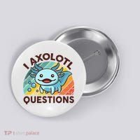 Retro Funny Axolotl I Axolotl Questions Cute Axolotl Button thumb 0