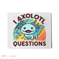 Retro Funny Axolotl I Axolotl Questions Cute Axolotl Mousepad thumb 0