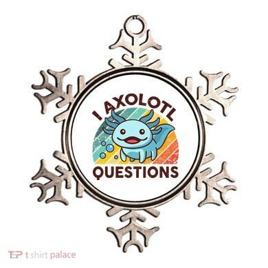 Retro Funny Axolotl I Axolotl Questions Cute Axolotl Ornament