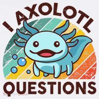 Retro Funny Axolotl I Axolotl Questions Cute Axolotl Kids Sweatshirt thumb 2