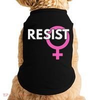 Resist Feminist Anti Trump Doggie Tank thumb 0