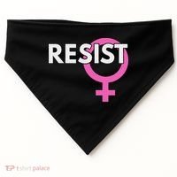 Resist Feminist Anti Trump USA-Made Doggie Bandana thumb 0