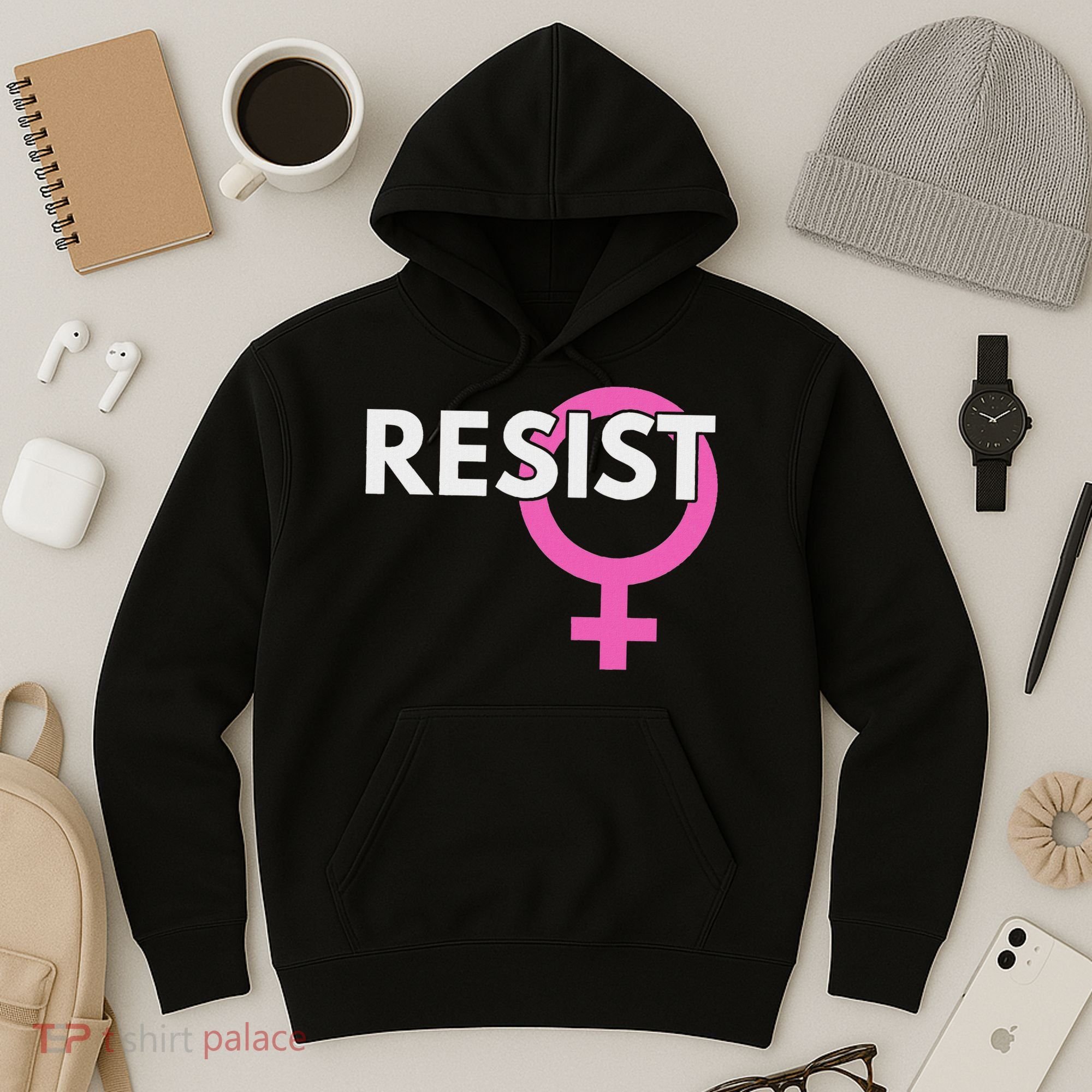 Resist Feminist Anti Trump Hoodie