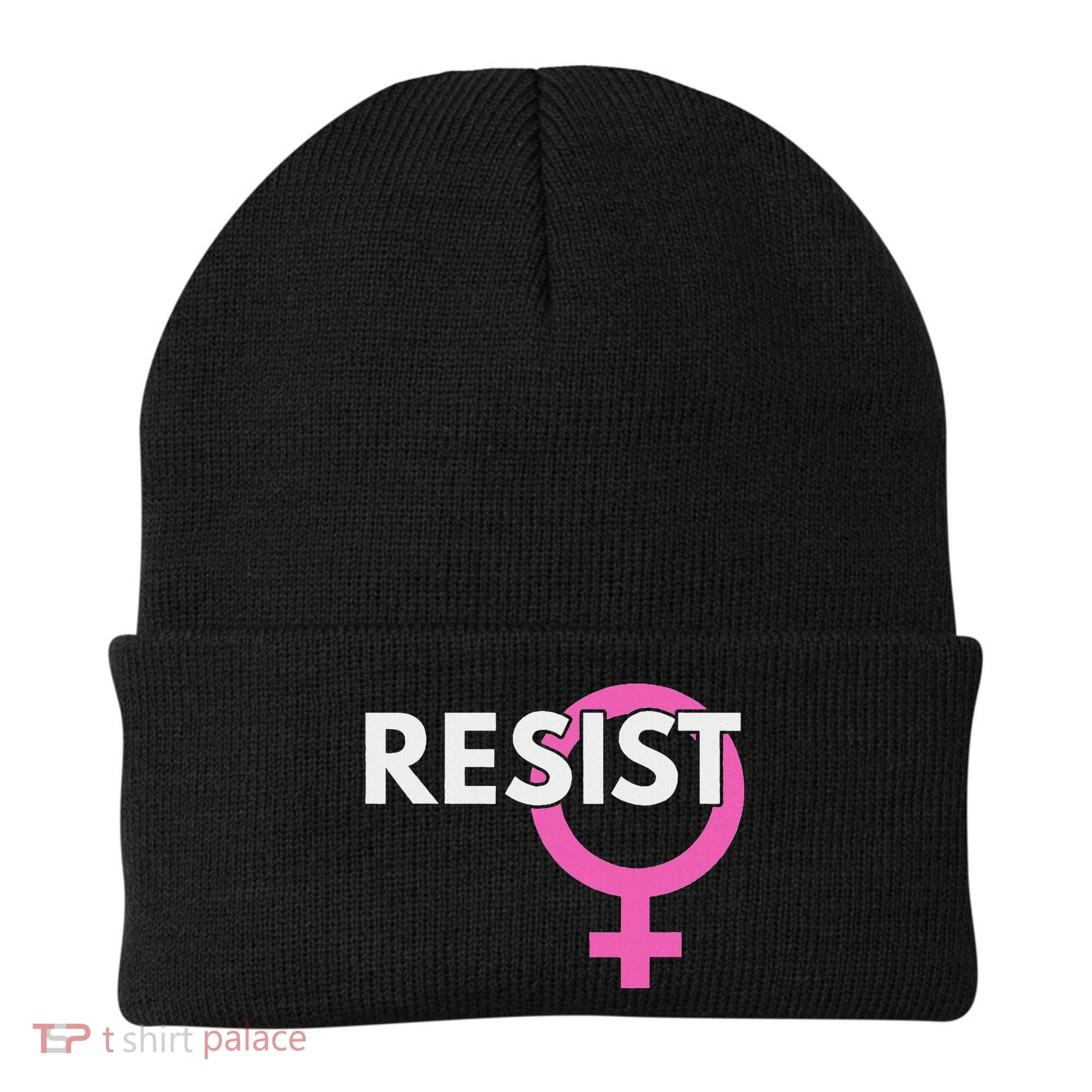 Resist Feminist Anti Trump Beanie
