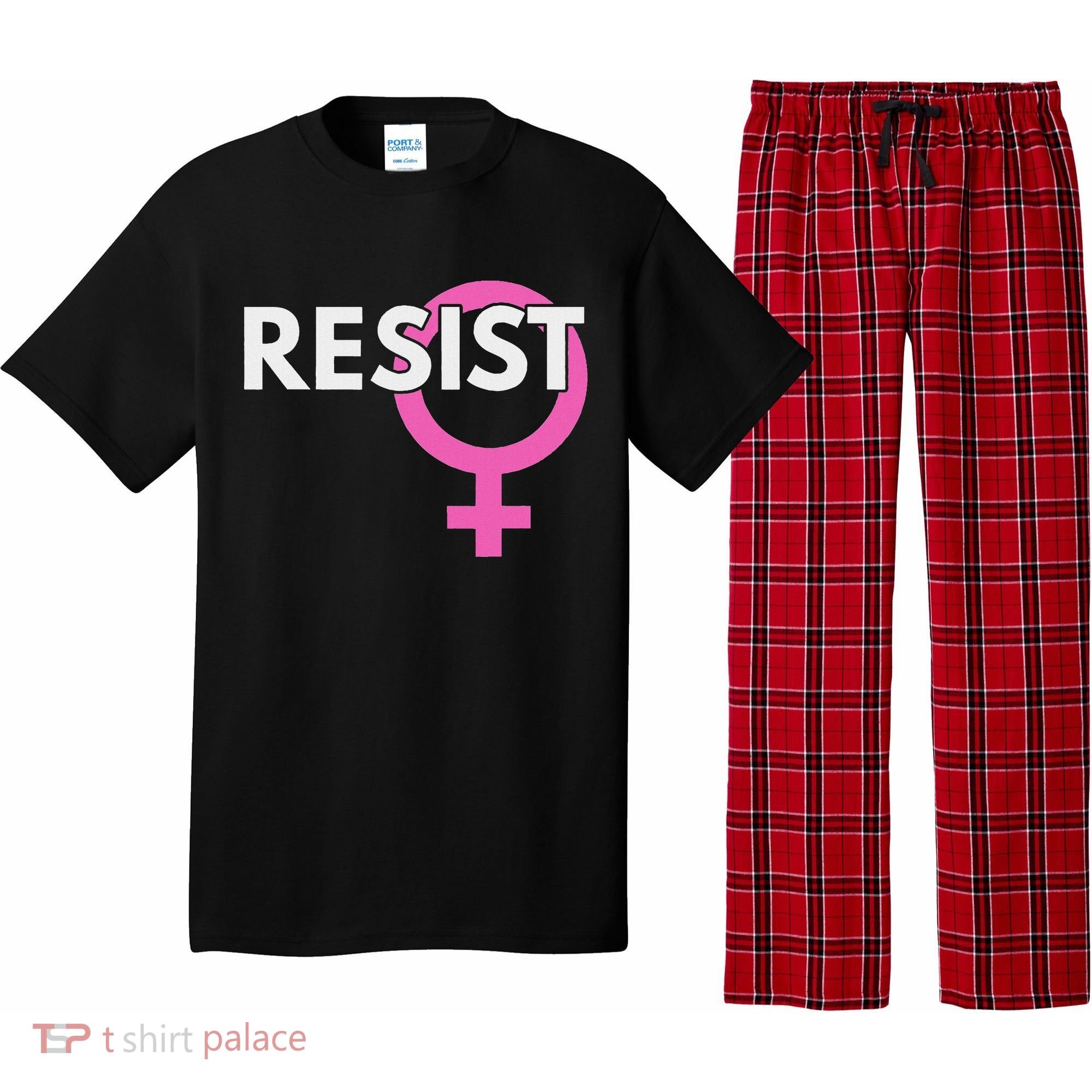 Resist Feminist Anti Trump Pajama Set