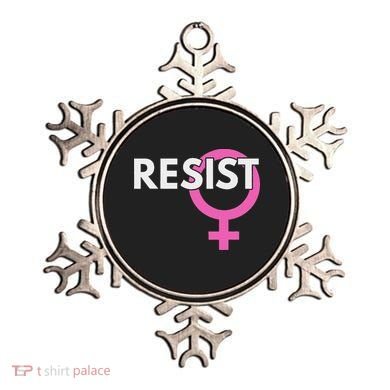 Resist Feminist Anti Trump Ornament