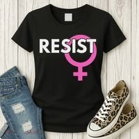 Resist Feminist Anti Trump Women's T-Shirt thumb 3