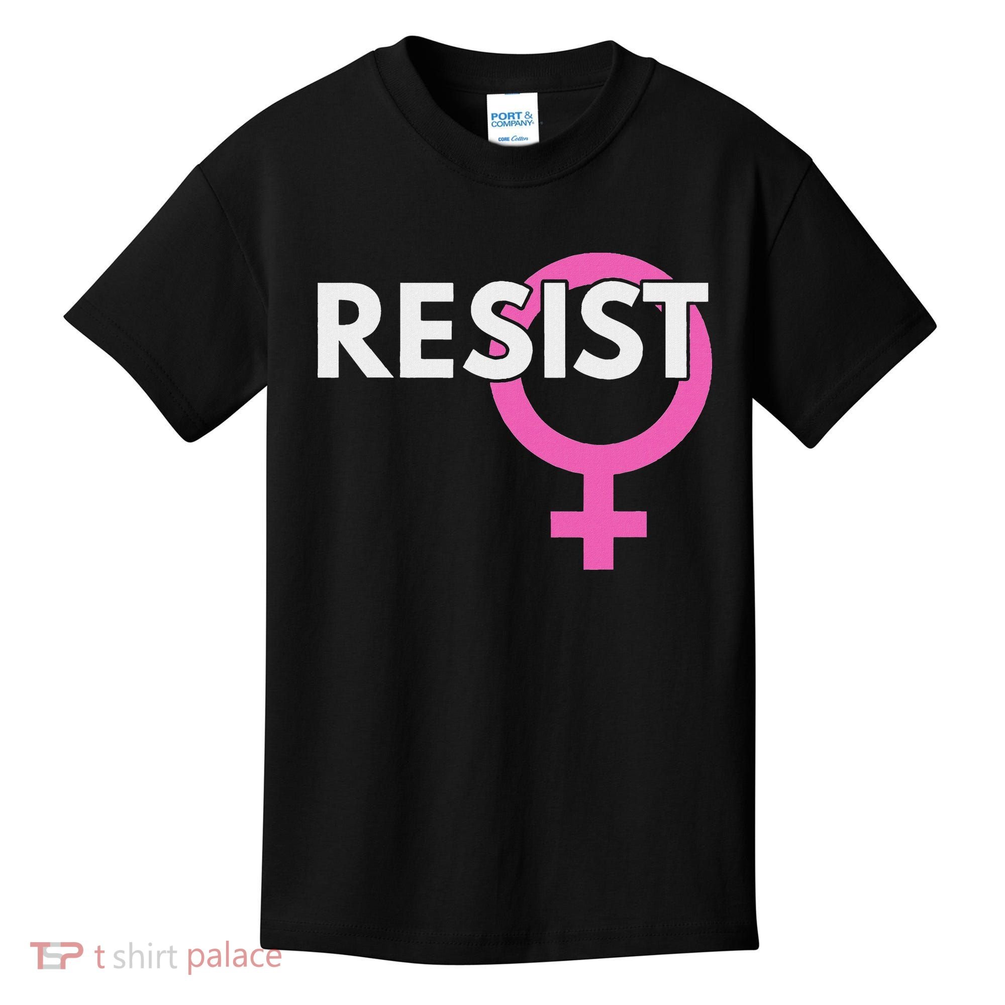 Resist Feminist Anti Trump Kids T-Shirt