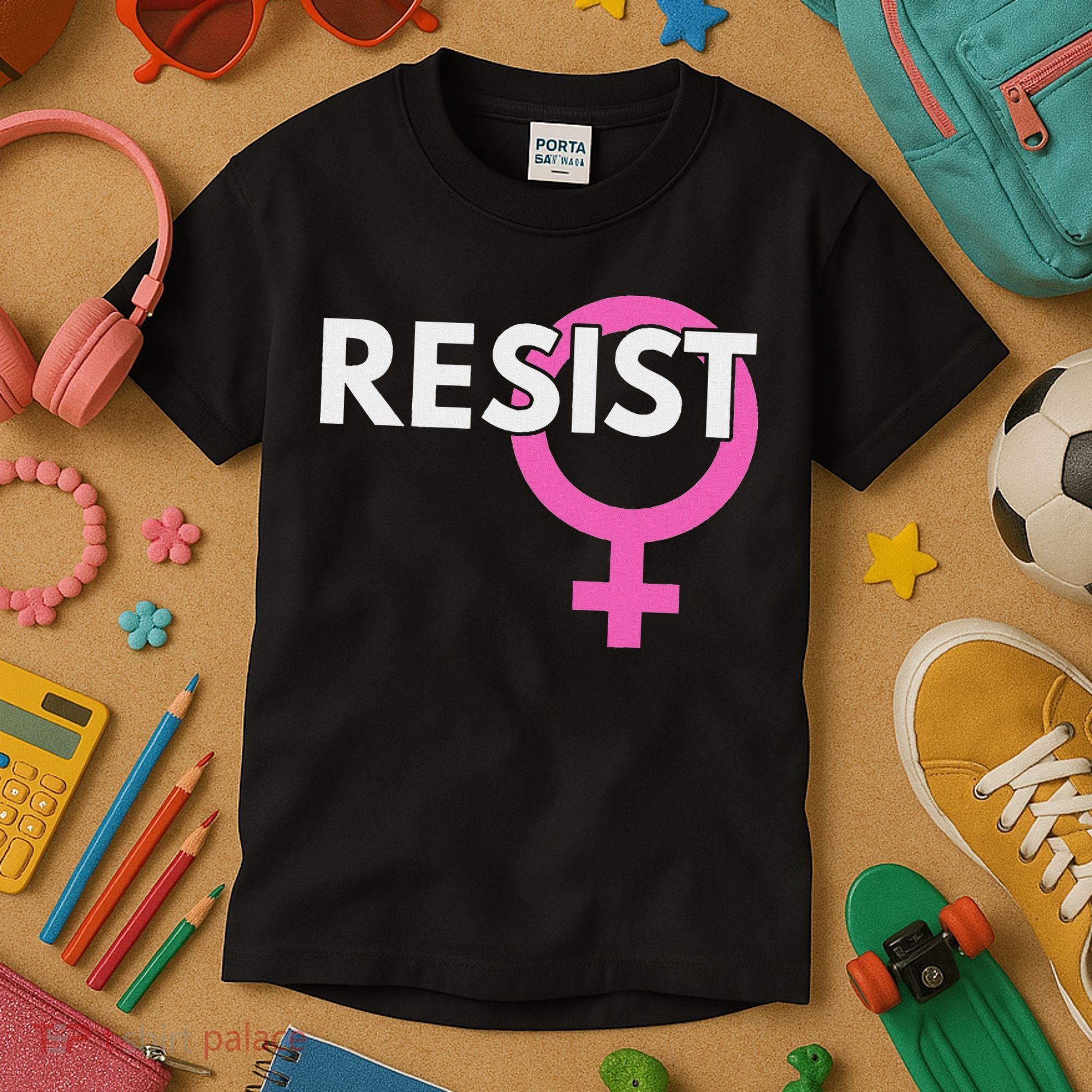 Resist Feminist Anti Trump Kids T-Shirt