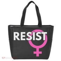 Resist Feminist Anti Trump Tote Bag thumb 0