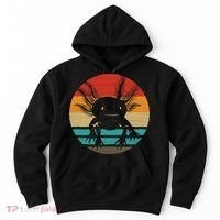 Retro Funny Axolotl I Axolotl Questions Cute Axolotl  Hoodie thumb 0