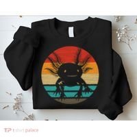 Retro Funny Axolotl I Axolotl Questions Cute Axolotl  Sweatshirt thumb 2