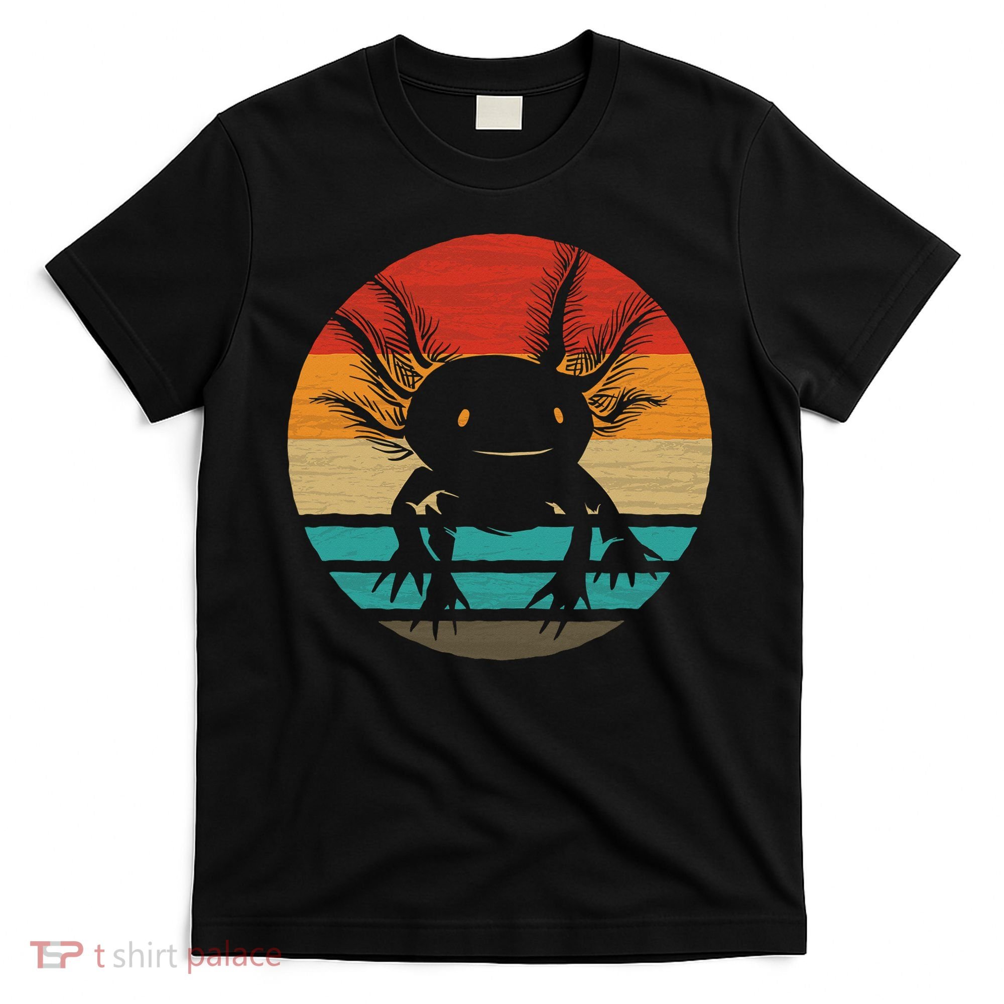 Retro Funny Axolotl I Axolotl Questions Cute Axolotl  T-Shirt