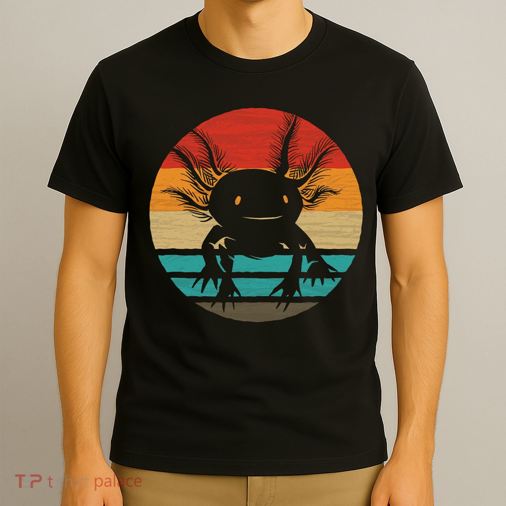 Retro Funny Axolotl I Axolotl Questions Cute Axolotl  T-Shirt