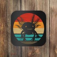 Retro Funny Axolotl I Axolotl Questions Cute Axolotl  Coaster thumb 0