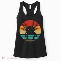 Retro Funny Axolotl I Axolotl Questions Cute Axolotl  Women's Tank Top thumb 0