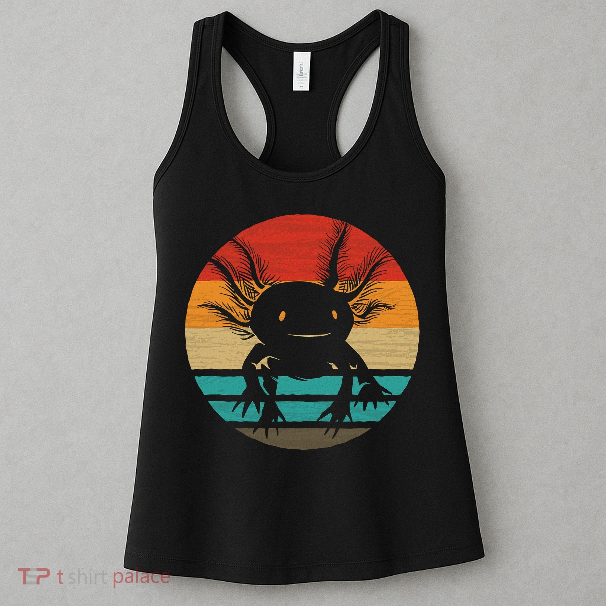 Retro Funny Axolotl I Axolotl Questions Cute Axolotl  Women's Tank Top