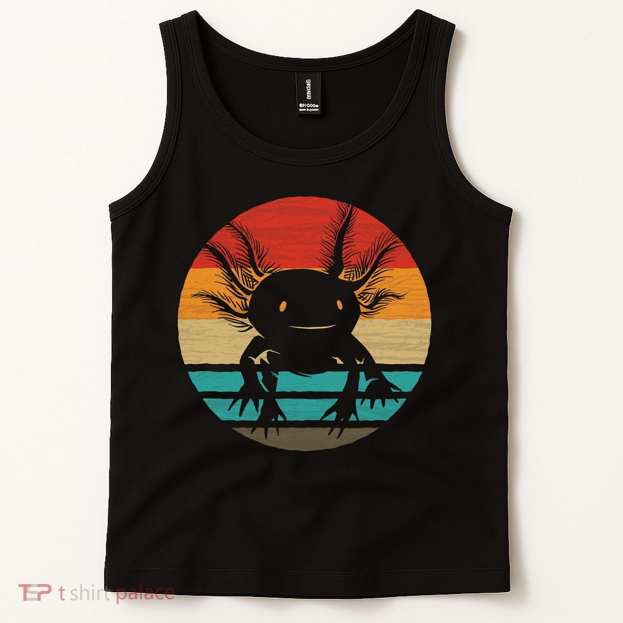 Retro Funny Axolotl I Axolotl Questions Cute Axolotl  Tank Top