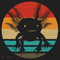 Retro Funny Axolotl I Axolotl Questions Cute Axolotl  Golf Towel thumb 3