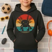 Retro Funny Axolotl I Axolotl Questions Cute Axolotl  Kids Hoodie thumb 2