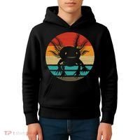 Retro Funny Axolotl I Axolotl Questions Cute Axolotl  Kids Hoodie thumb 4