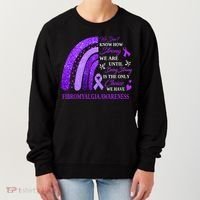 Rainbow Fibromyalgia Awareness Being Strong Is Choice Cute Gift Women's Sweatshirt thumb 0