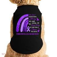Rainbow Fibromyalgia Awareness Being Strong Is Choice Cute Gift Doggie Tank thumb 0