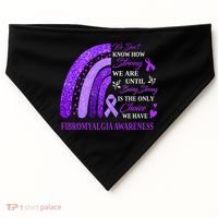 Rainbow Fibromyalgia Awareness Being Strong Is Choice Cute Gift USA-Made Doggie Bandana thumb 0