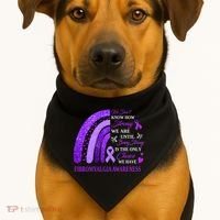 Rainbow Fibromyalgia Awareness Being Strong Is Choice Cute Gift USA-Made Doggie Bandana thumb 1