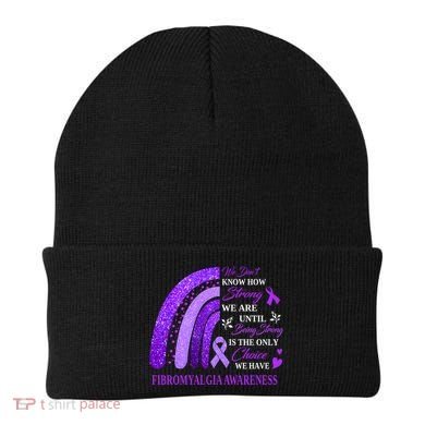 Rainbow Fibromyalgia Awareness Being Strong Is Choice Cute Gift Beanie