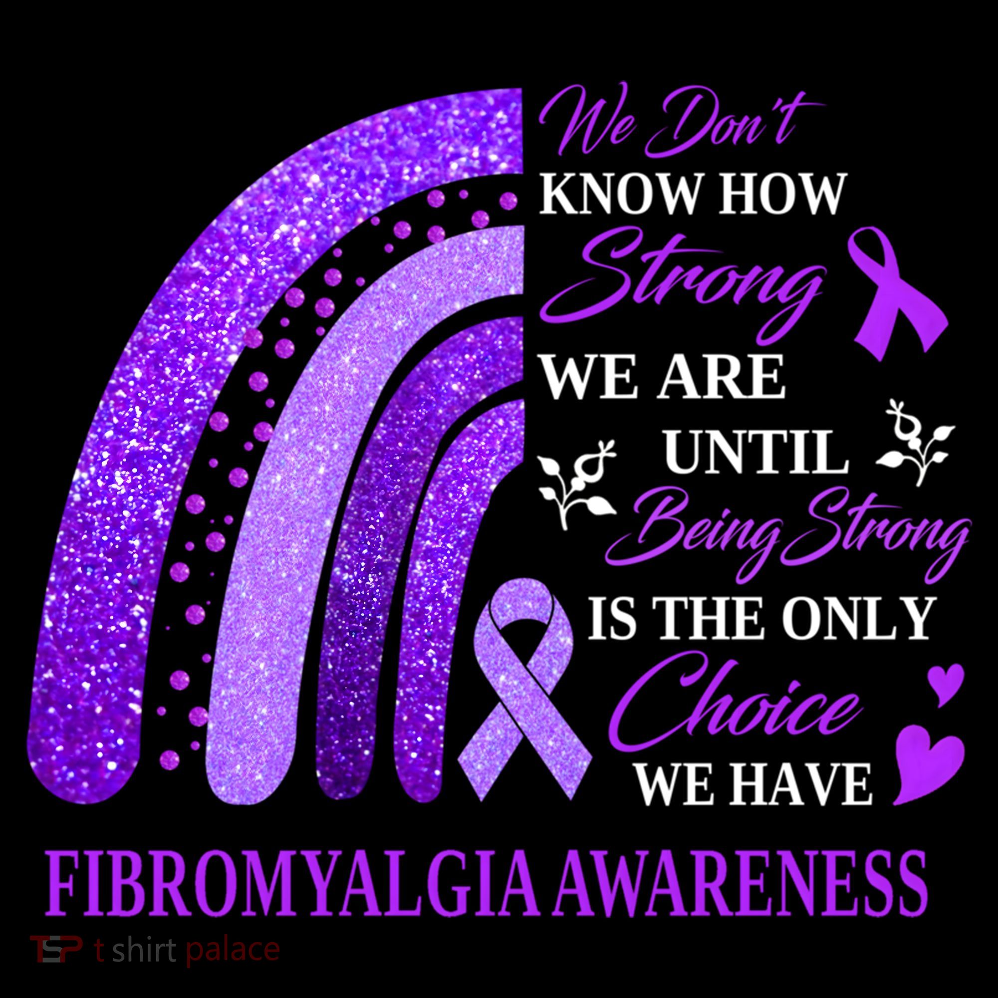 Rainbow Fibromyalgia Awareness Being Strong Is Choice Cute Gift Women's Hoodie