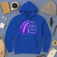 Rainbow Fibromyalgia Awareness Being Strong Is Choice Cute Gift Hoodie thumb 3