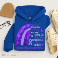 Rainbow Fibromyalgia Awareness Being Strong Is Choice Cute Gift Hoodie thumb 4