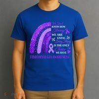 Rainbow Fibromyalgia Awareness Being Strong Is Choice Cute Gift T-Shirt thumb 3