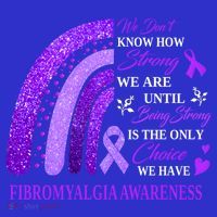 Rainbow Fibromyalgia Awareness Being Strong Is Choice Cute Gift Coaster thumb 2
